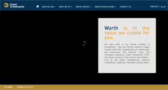 Desktop Screenshot of dubaiinvestments.com